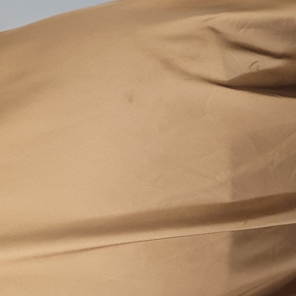 Soma Bronze Slip Dress w Vneck Spaghetti Straps Empire Waist Side Slits Sz:XL - Picture 10 of 12